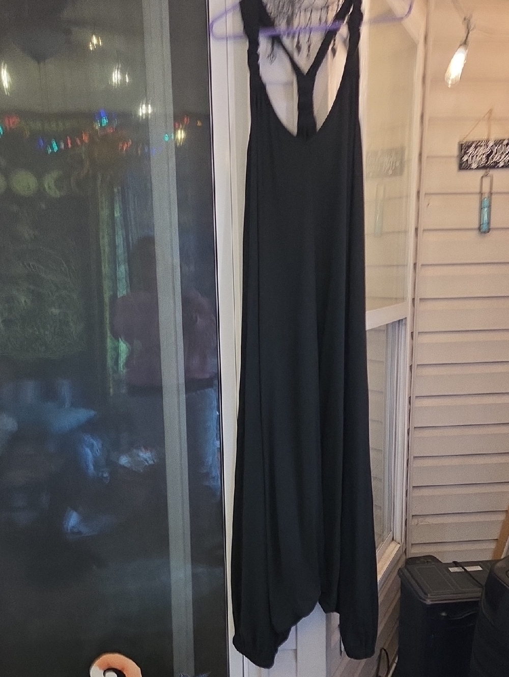 Black Overalls Harem Pants Style